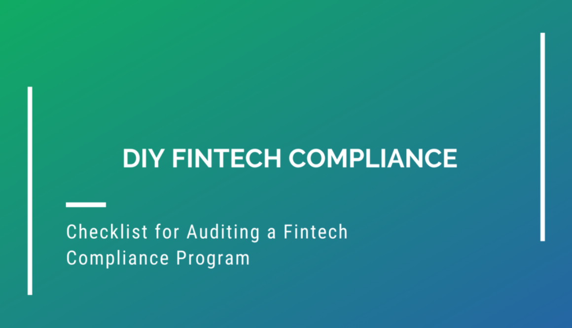 Checklist for Auditing a Fintech Compliance Program